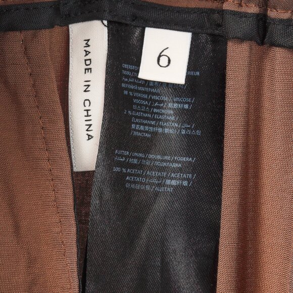 Dorothee Schumacher Spring 2021 Slouchy Cool Warm Brown Satin Jogger Pants - Picture 8 of 9